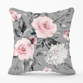Dusty Pink Roses Cushions - thumbnail 1