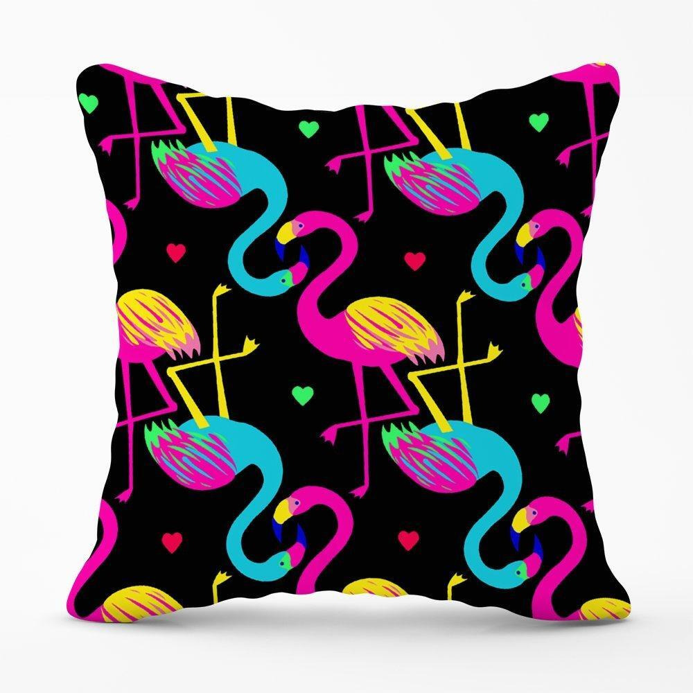 Vivid Flamingo Pattern Cushions - image 1