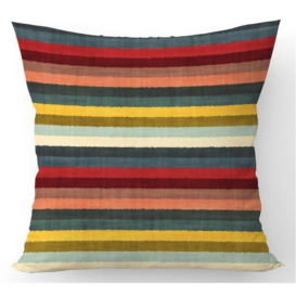 Multicolour Striped Brish Pattern Cushions - thumbnail 3