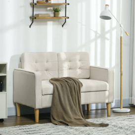 Modern 2 Seater Sofa with Storage Compact Loveseat Sofa Living Room - thumbnail 3
