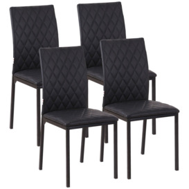 Modern Dining Chairs Faux Leather Accent Chairs for Kitchen