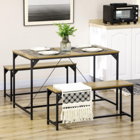 Modern Dining Table Set for 4 Space Saving Breakfast Table - thumbnail 3