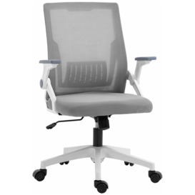 Executive Office Chair with Mesh Back Lumbar Support Flip up Arm