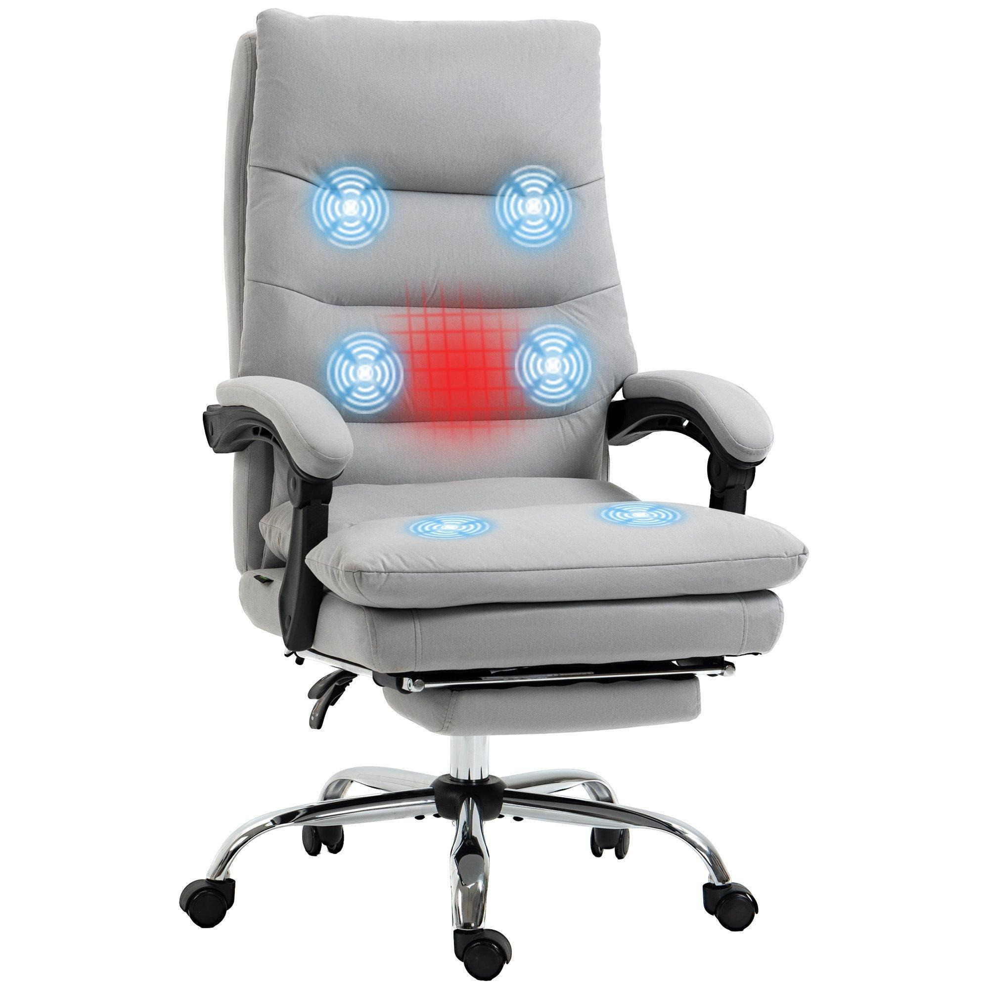 Microfibre Executive Office Chair with Vibration Massage and Heat - image 1