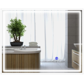 LED Bathroom Mirror with LED Lights Dimmable Touch Switch Defogging - thumbnail 2