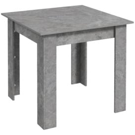 Dining Table for 2 Modern Kitchen Table with Faux Concrete Effect