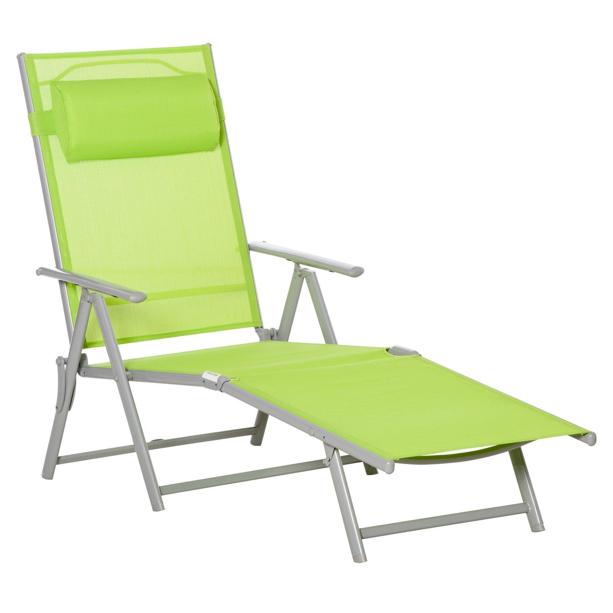 Sling Patio Reclining Chaise Lounge Garden Furniture Folding - image 1