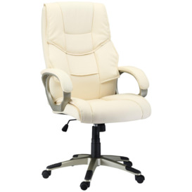Executive Computer Office Desk Chair High Back Faux Leather - thumbnail 1