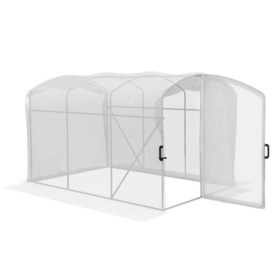 Polytunnel Greenhouse with PE Cover, Walk-in Grow House, 3 x 2 x 2m