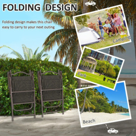 Patio Garden Chairs with Foldable Design, Sports Chairs - thumbnail 3