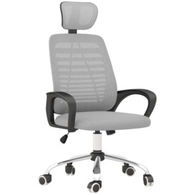 Ergonomic Mesh Office Chair with Adjustable Headrest - thumbnail 2