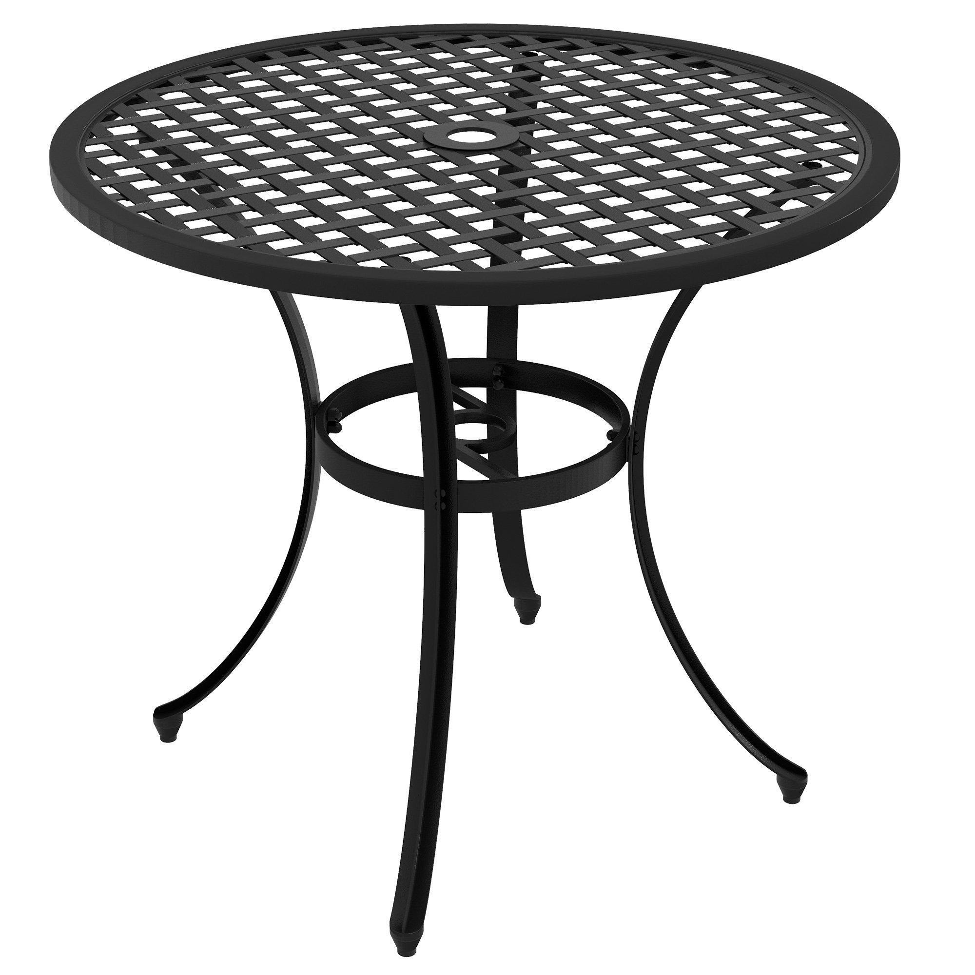 Cast Aluminium Bistro Table with Umbrella Hole for Balcony - image 1