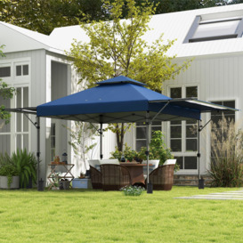 5x3(m) Easy Pop Up Gazebo with 1-Button Push and Extend Dual Awnings - thumbnail 2