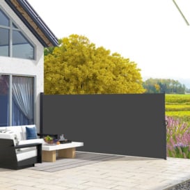 Side Awning, Adjustable Length Privacy Screen, 400 x 160cm - thumbnail 2