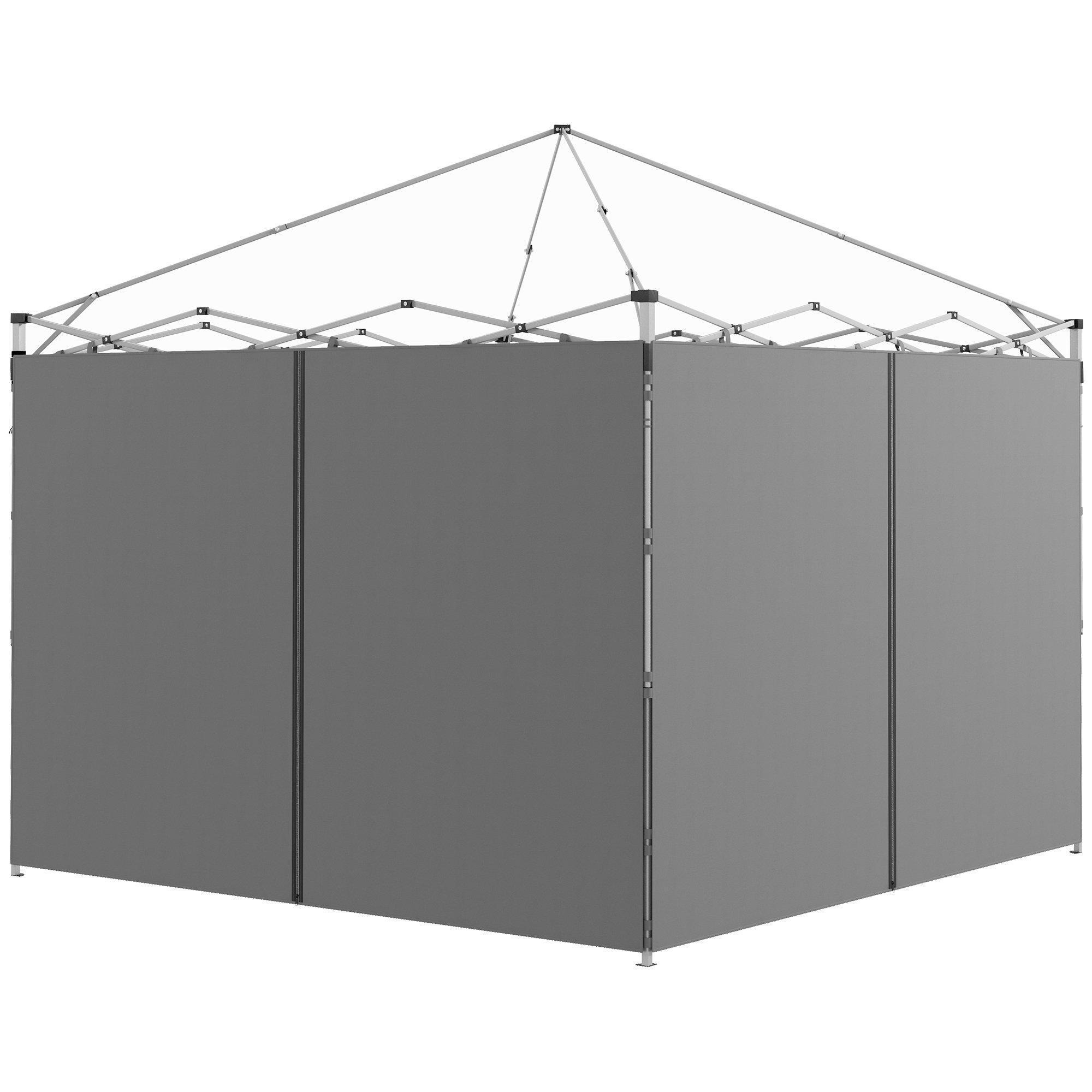 3x3(m) or 3x6m Pop Up Gazebo Side Panels, with Zipped Doors - image 1