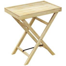 Wooden Garden Table, Outdoor Side Table 68cmx44cmx75cm