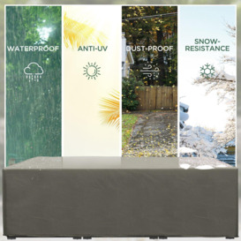 Garden Furniture Cover Outdoor Waterproof Rattan Set Rain Protection - thumbnail 3