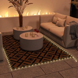 Outdoor Rug with LED String Light and Carry Bag, 182 x 274cm - thumbnail 2