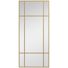 110 x 50cm Wall Mirror Metal Frame Vanity Mirror for Living Room