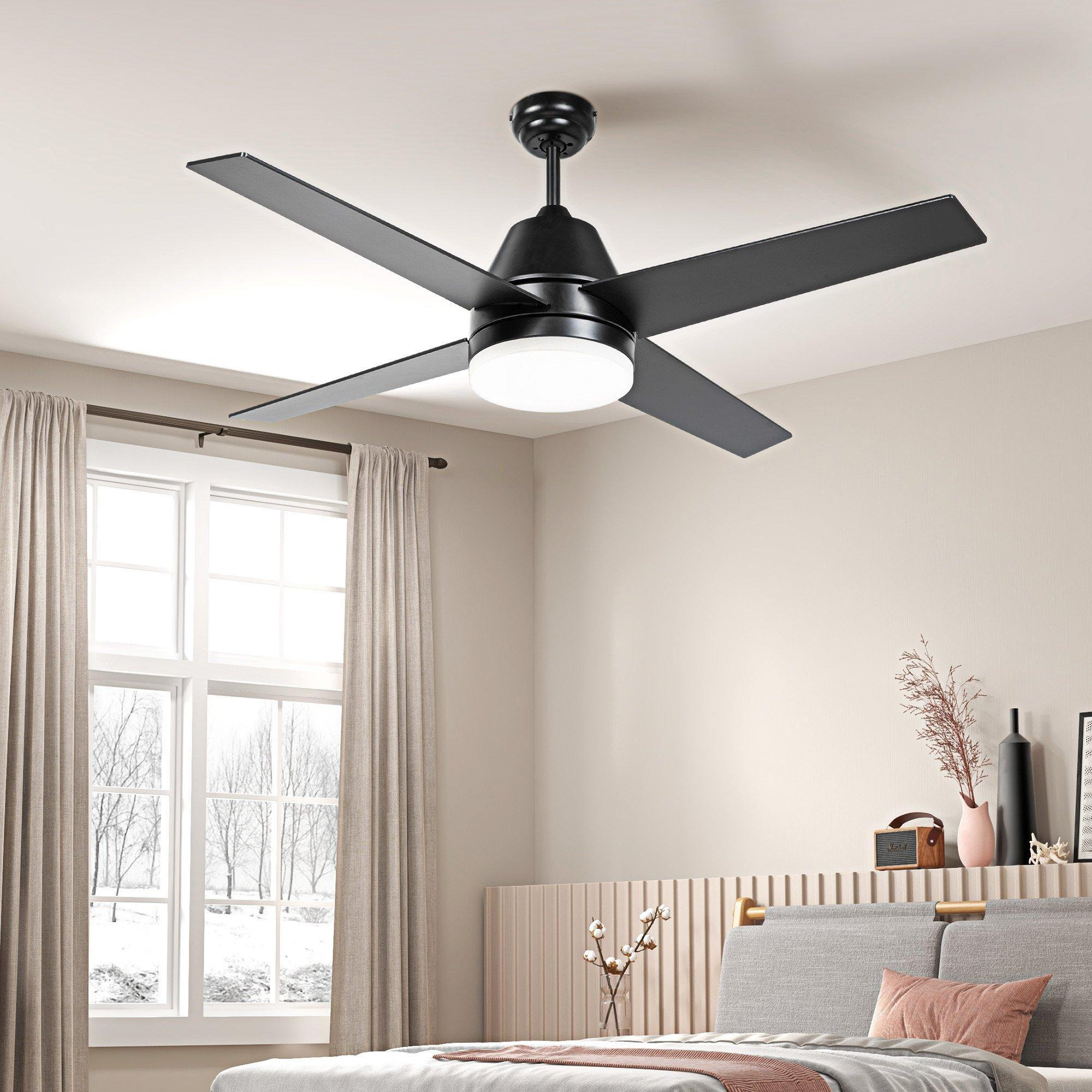 Ceiling Fan with Light Reversible Airflow Wall Mounting - image 1
