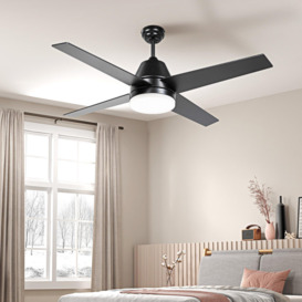 Ceiling Fan with Light Reversible Airflow Wall Mounting - thumbnail 1
