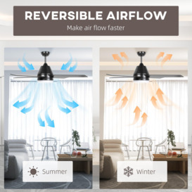 Ceiling Fan with Light Reversible Airflow Wall Mounting - thumbnail 3