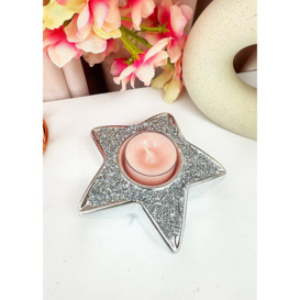 Crystal Star Candle Tea Light Holder
