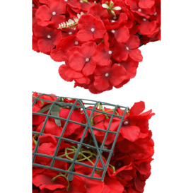 Artificial Flower Wall Panel Decorative Wedding Photography Backdrop - thumbnail 3
