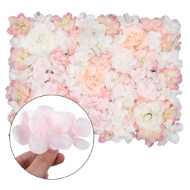 Decorative Artificial Flower Wall Panel Wedding Photo Background - thumbnail 1