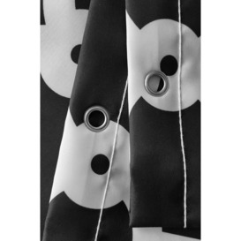 Black Trellis Shower Curtain - 180cm x 180cm - thumbnail 3