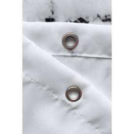 Marble Shower Curtain, Grey & White - 180cm x 200cm - thumbnail 3
