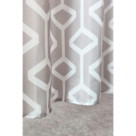 Abstract Geometic Shower Curtain, Grey - 180cm x 180cm - thumbnail 3