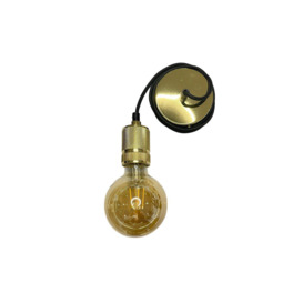 'Sydney' Gold Knurled Single Band 1.5m adjustable E27 Ceiling Pendant and Matching ceiling Rose - thumbnail 2