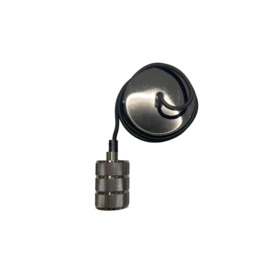 'Sydney' Black Knurled Two Band 1.5m adjustable E27 Ceiling Pendant and Matching ceiling Rose