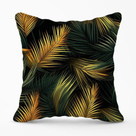 Golden Palm Leaves Cushions