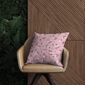 Pretty Pink Flower Pattern Outdoor Cushion - thumbnail 2