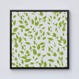 Green Leaves Framed Canvas - thumbnail 1