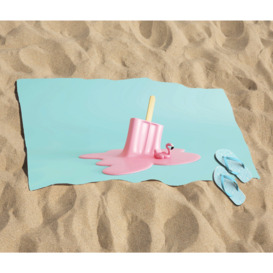 Flamingo Ice Cream Beach Towel - thumbnail 2