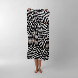 Zebra Pattern Beach Towel