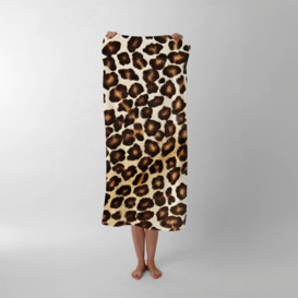 Leopard Hide Print Beach Towel - thumbnail 1