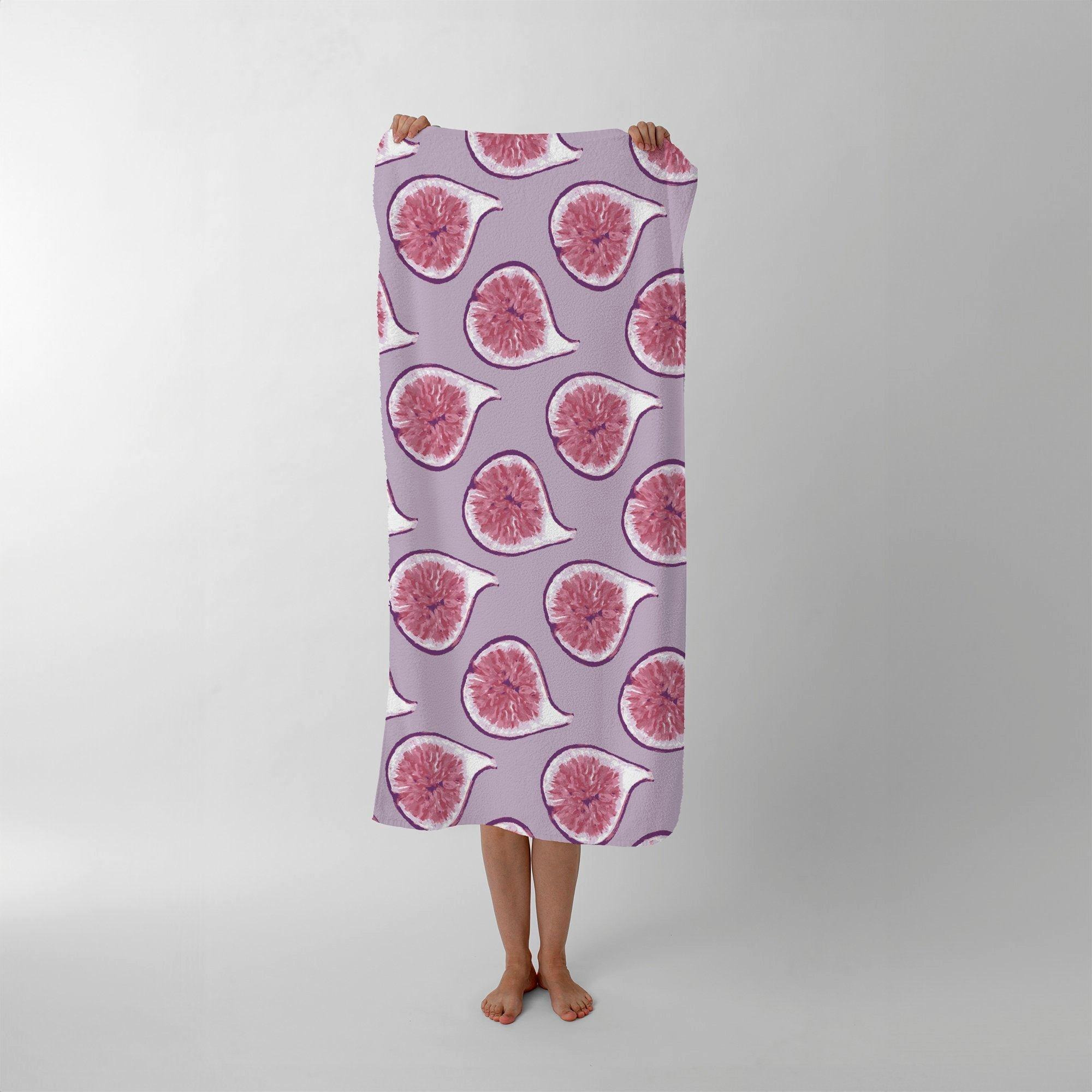 Modern Fig Pattern Beach Towel - image 1