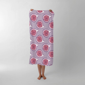Modern Fig Pattern Beach Towel