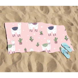 Happy Lama Beach Towel - thumbnail 2