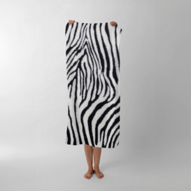 Zebra Texture Pattern Beach Towel