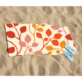 Colorful Autumn Leaves Beach Towel - thumbnail 2