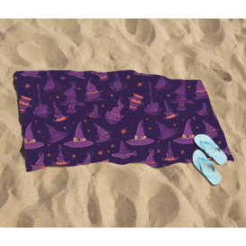 Witch Hats And Broomsticks Beach Towel - thumbnail 2