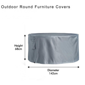 Garden Waterproof Medium Round Table Chairs Cover Protector - thumbnail 3