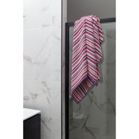 'Carnaby Stripe' 100% Cotton Yarn Jacquard Towels - thumbnail 1