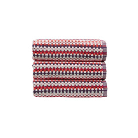 'Carnaby Stripe' 100% Cotton Yarn Jacquard Towels - thumbnail 3