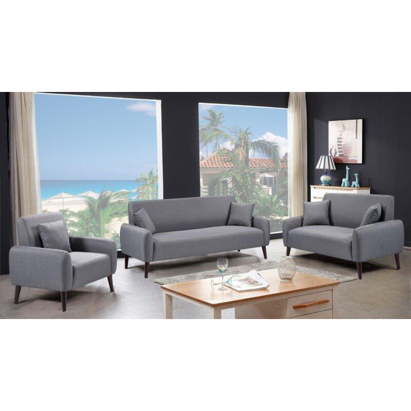 Grey Sofa Set- Chair, 2 Seater Sofa, 3 Seater Sofa In Jumbo Cord Or Linen